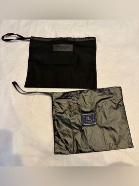 BURBERRY Black Pouches set of 2